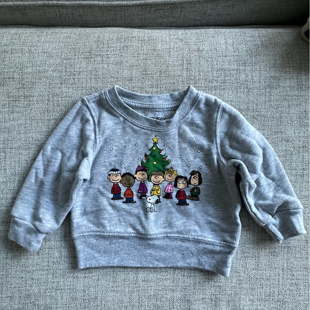 Toddler ‘Peanuts’ Gray Crewneck